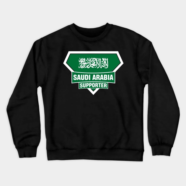 Saudi Arabia Super Flag Supporter Crewneck Sweatshirt by ASUPERSTORE